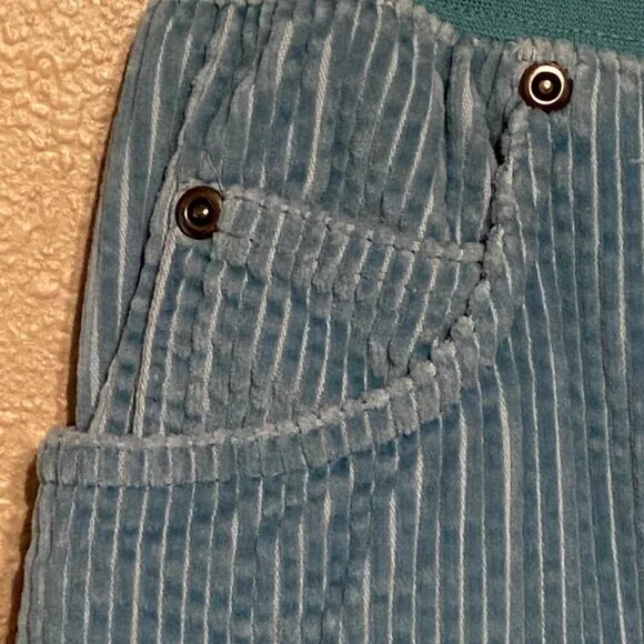 CHADWICK'S 2pc Corduroy Jacket/Skirt with Hood and pockets Teal Size L/10 - Picture 12 of 13